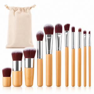 Set de Brochas para Maquillaje con Bolsa (11 Piezas)